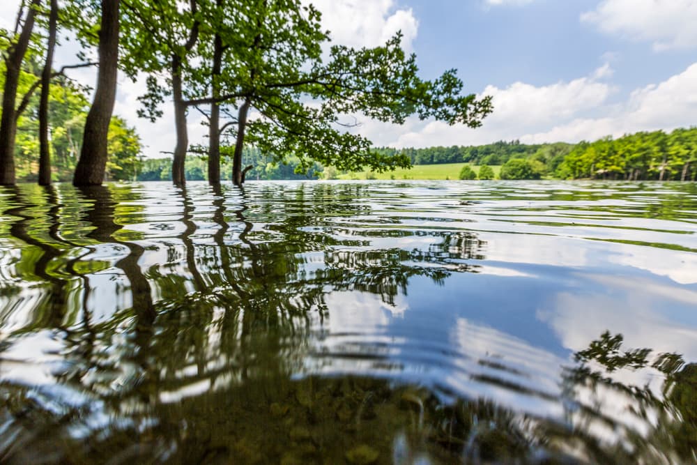 Aufnahme eines Sees.